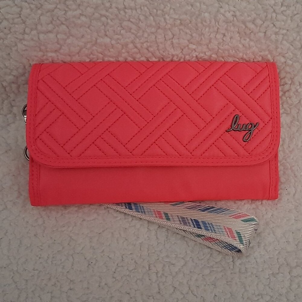 Lug Stroll RFID Wristlet Wallet (Magenta)